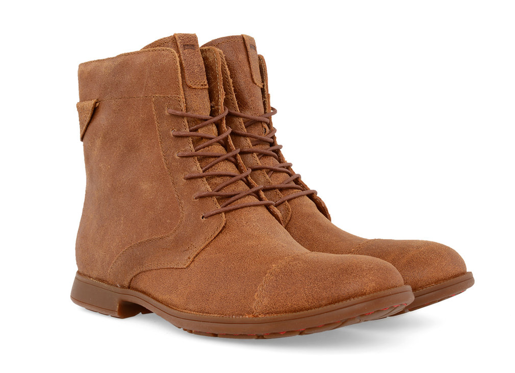 Brown leather Camper Ankle Boots available at gravitypope.