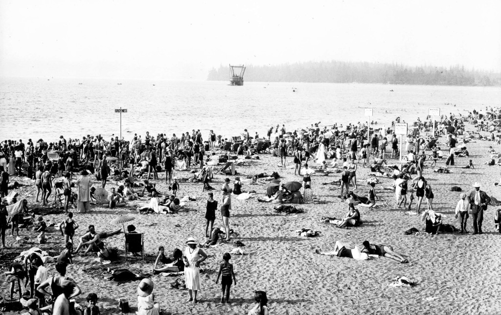 Sunbathers on Kits Beach AM54-S4-: Be P112.3 1937 Matthews, James Skitt, Major 