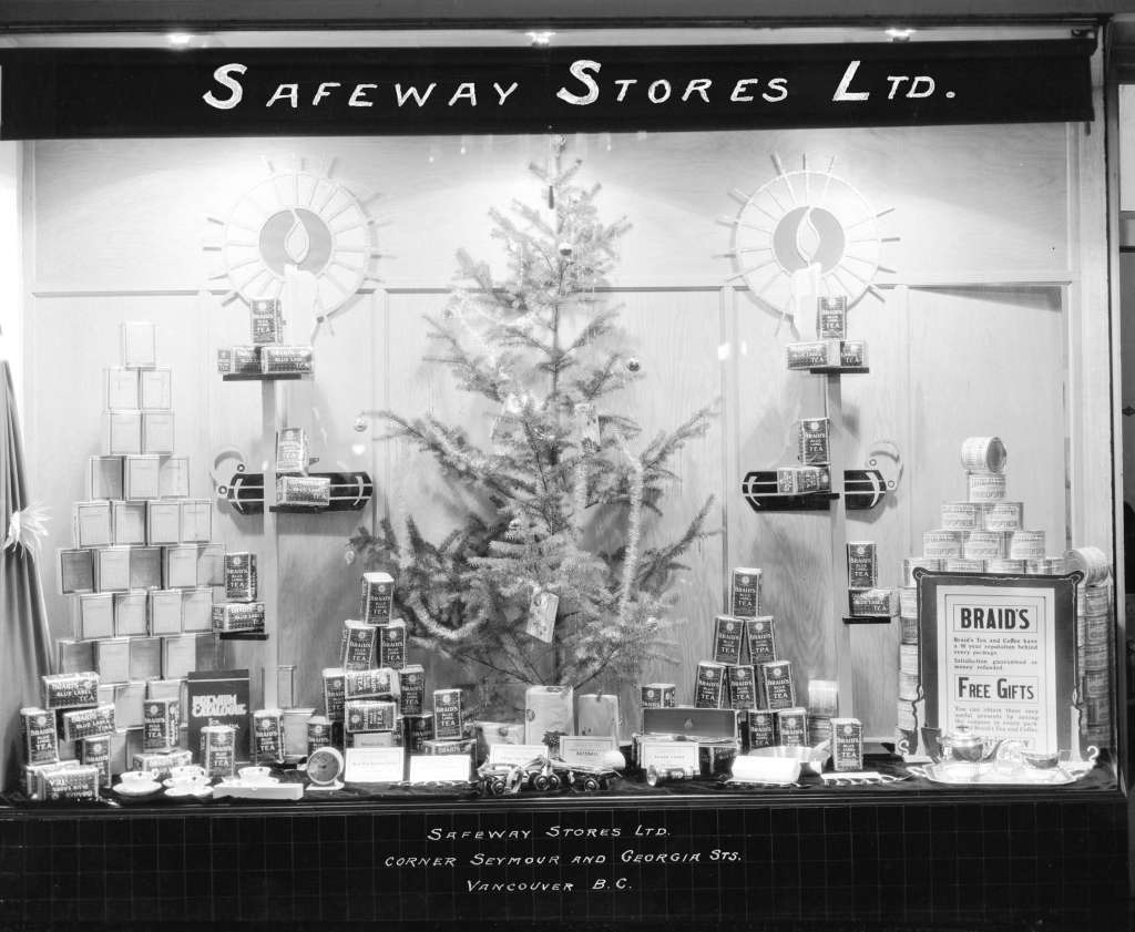 Safeway Stores Limited corner Seymour and Georgia Streets - Vancouver, B.C. ; 1932. Image: Vancouver Archives