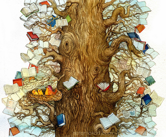 Tree of books