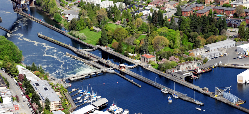 Ballard Locks, Ballard, Seattle. Image credit: Nws.usace.army.mil