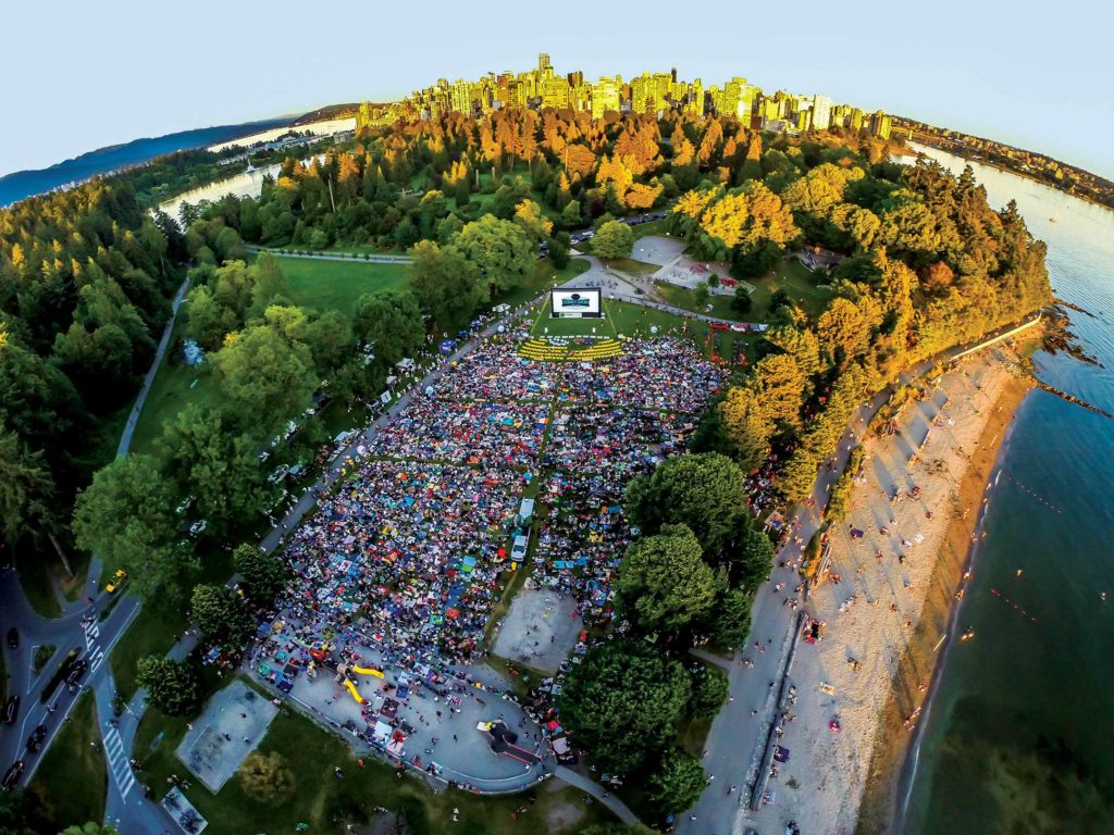 free movies in Stanley Park 
